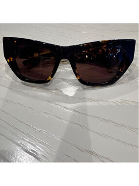 Women's Bottega Veneta Cat Eye Sunglasses One Size Brown Gold